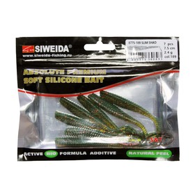 

Приманка силиконовая SIWEIDA "Slim Shad" 7,5см 2,4г (7шт.) цв. 189