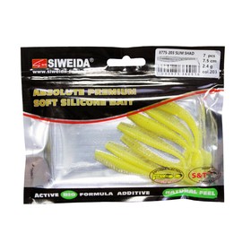 Приманка силиконовая SIWEIDA "Slim Shad" 7,5см 2,4г (7шт.) цв. 203