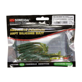 

Приманка силиконовая SIWEIDA "Spark Tail Shad" 6,5см 1,6г (8шт.) цв. 189