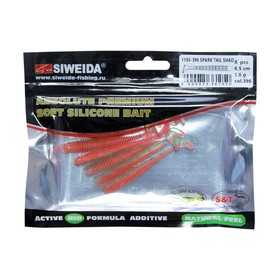 

Приманка силиконовая SIWEIDA "Spark Tail Shad" 6,5см 1,6г (8шт.) цв. 396