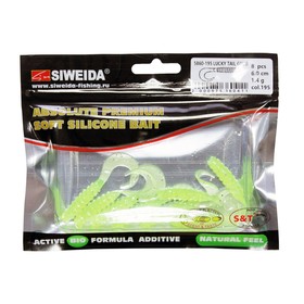 

Приманка силиконовая SIWEIDA "Lucky Tail Grub" 6,0см 1,4г (8шт.) цв. 195