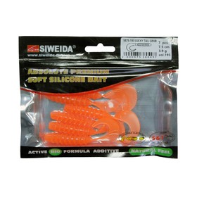 

Приманка силиконовая SIWEIDA "Lucky Tail Grub" 7,5см 3,9г (7шт.) цв. 193