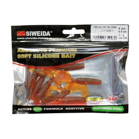 

Приманка силиконовая SIWEIDA "Fat Tail Grub" 6,5см 3,0г (8шт.) цв. 143