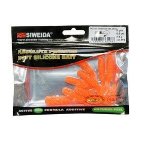 

Приманка силиконовая SIWEIDA "Vibration Tail Grub" 6,5см 2,4г (8шт.) цв. 193