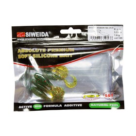 

Приманка силиконовая SIWEIDA "Assassin Tail Grub" 5,0см 1,6г (8шт.) цв. 189