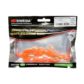

Приманка силиконовая SIWEIDA "Assassin Tail Grub" 5,0см 1,6г (8шт.) цв. 193