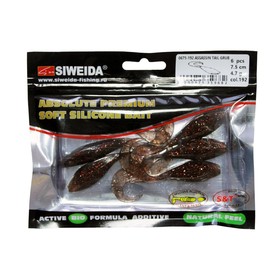 

Приманка силиконовая SIWEIDA "Assassin Tail Grub" 7,5см 4,7г (6шт.) цв. 192