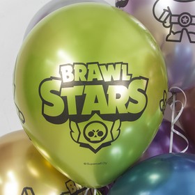 

Шар латексный 12" Brawl Stars «Герои», хром, 2-сторонний, набор 25 шт., МИКС