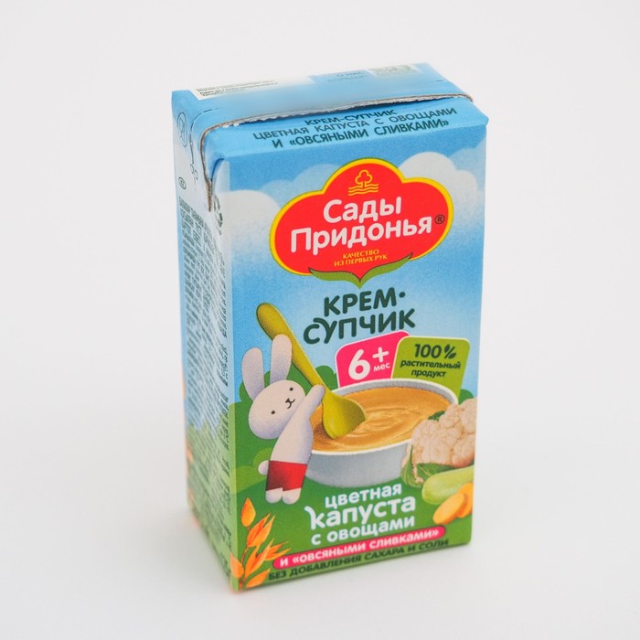 

Пюре Сады Придонья цветная капуста/кабачок/картофель 125г