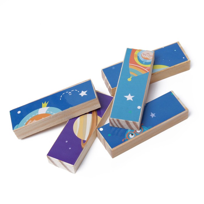 Развивающая игра «Падающая башня. Космические приключения + пазлы», 54 бруска 7024205