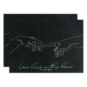 

Набор салфеток на стол 2 шт. "Love lives" 40*29 см