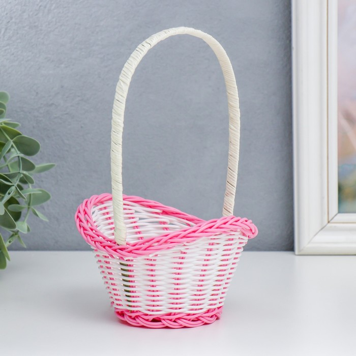 

Корзина декоративная с ручкой "Фигурная" МИКС 18,5х13х13 см