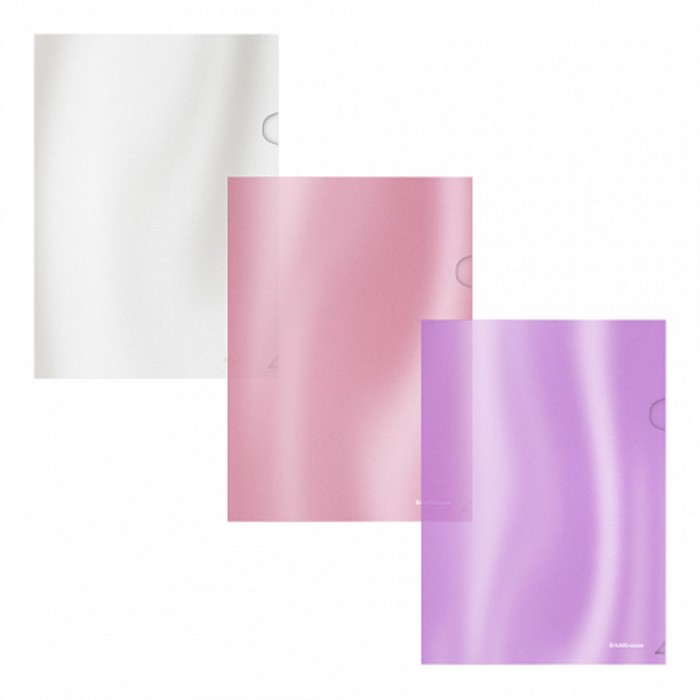 

Папка-уголок А5+, 180 мкм, ErichKrause Glossy Candy, полупрозрачная, микс