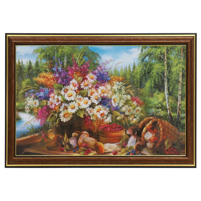 

Картина "Цветы на окне" 20х30(23х33)см