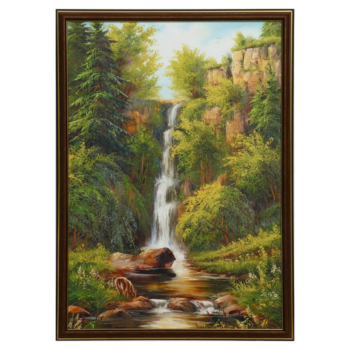 

Картина "Лесной водопад" 35х50(38х53)см