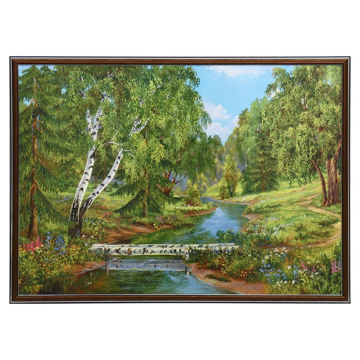 

Картина "Березовый мостик" 50х70(53х73) см