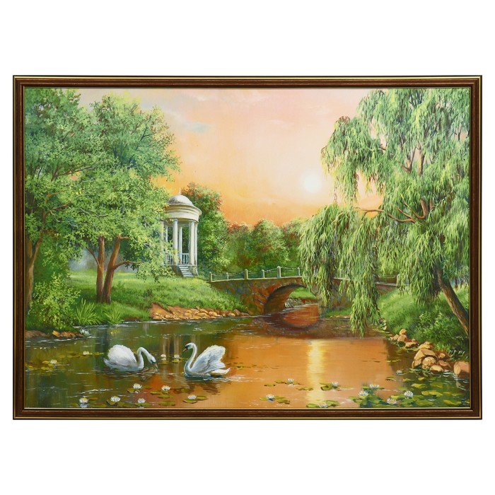 

Картина "Лебеди" 50х70(53х73) см