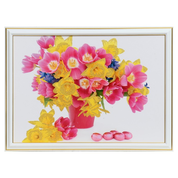 

Картина "Цветы" 25 х 35(28х38) см
