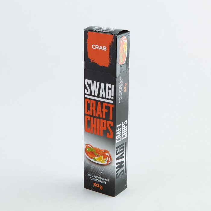 

Чипсы SWAG! 50г/пластинки/со вк.краба