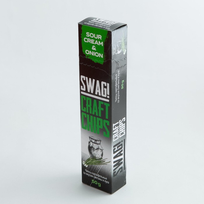 

Чипсы SWAG! 50г/пластинки/со вк.сметаны с луком