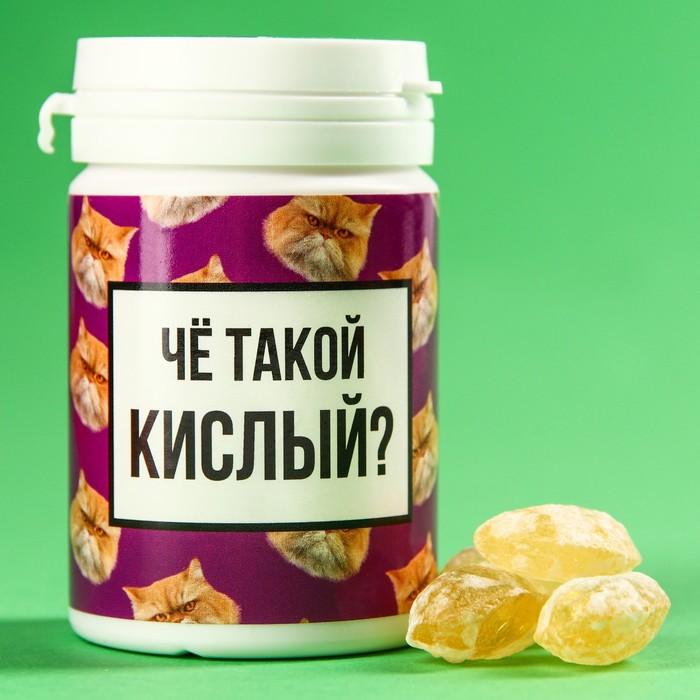 

УЦЕНКА Леденцы «Чё такой кислый», вкус: яблоко, 68 г.