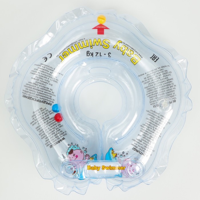 Круг на шею, внутри погремушка, цвет прозрачный