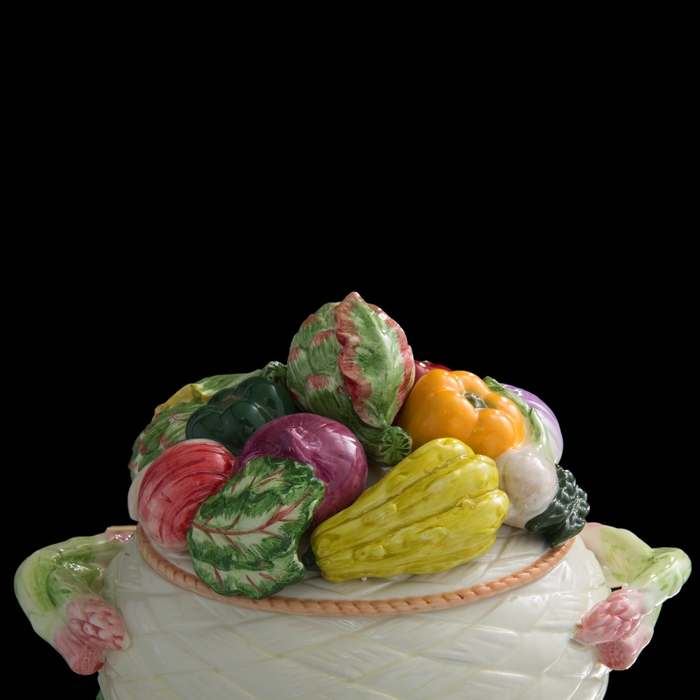 Супница на блюде "Овощи" 4,5 л