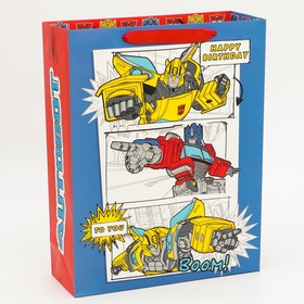 Пакет подарочный 'Transformers. AUTOBOTS', Трансформеры, 31х40х11,5 см Ош
