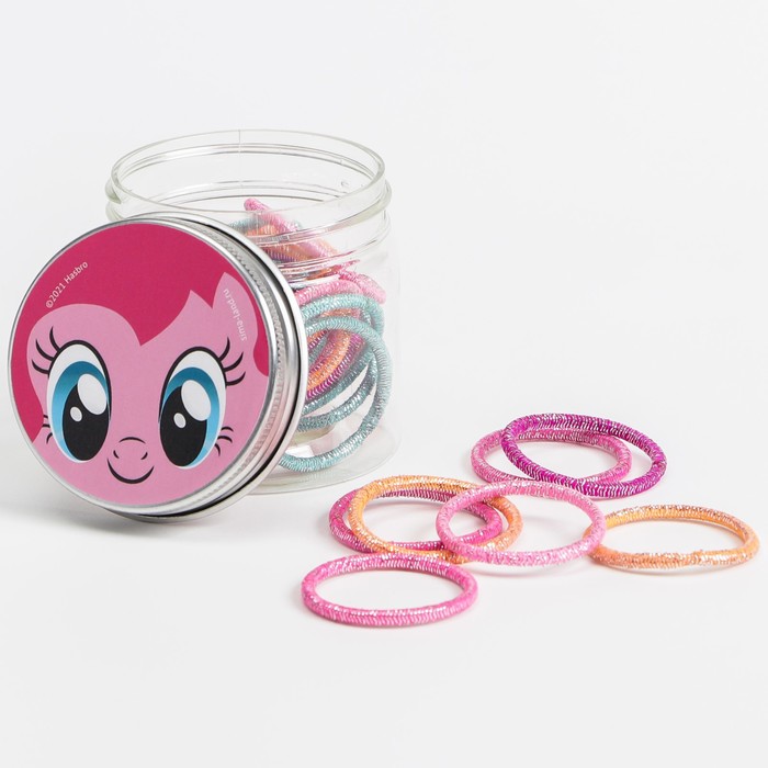 Набор резинок для волос в банке "Пинки Пай", 20 шт, My Little Pony