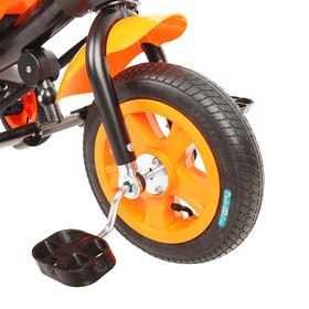 Велосипед трехколесный Лучик Vivat 1, надувные колеса 10"/8", цвет оранжевый от Сима-ленд