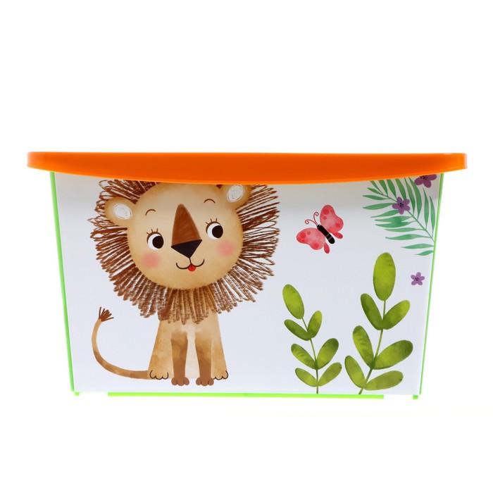 фото Ящик для игрушек, с крышкой, «счастливое детство», объём 30 л соломон