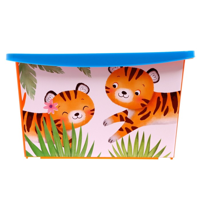 фото Ящик для игрушек, с крышкой, «счастливое детство», объём 30 л соломон
