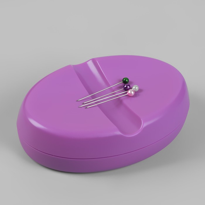 Игольница магнитная, 9,3 × 6,5 см, цвет фиолетовый