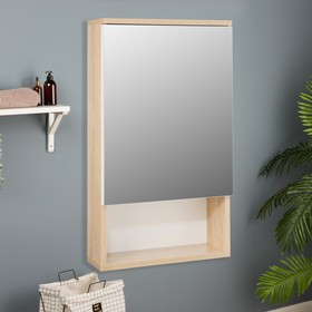 Зеркало-шкаф Вега 4502 белый / дуб кронберг