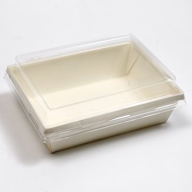 

Салатник с купольной крышкой, белый, 16 х 12 х 6,5 см, 0,5 л