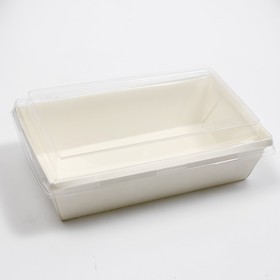 

Салатник с купольной крышкой, белый, 20 х 12 х 7,5 см, 0,8 л