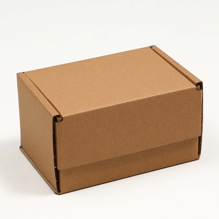 коробка самосборная с окном бурая 17 x 12 x 10 см Коробка самосборная, бурая, 17 x 12 x 10 см