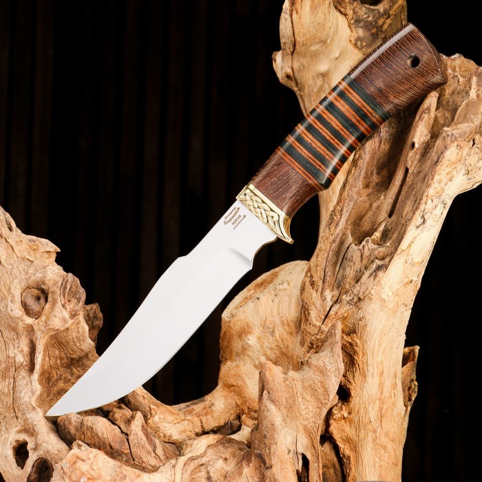 фото Нож охотничий "клык" сталь - 95х18, рукоять - граб ворсма
