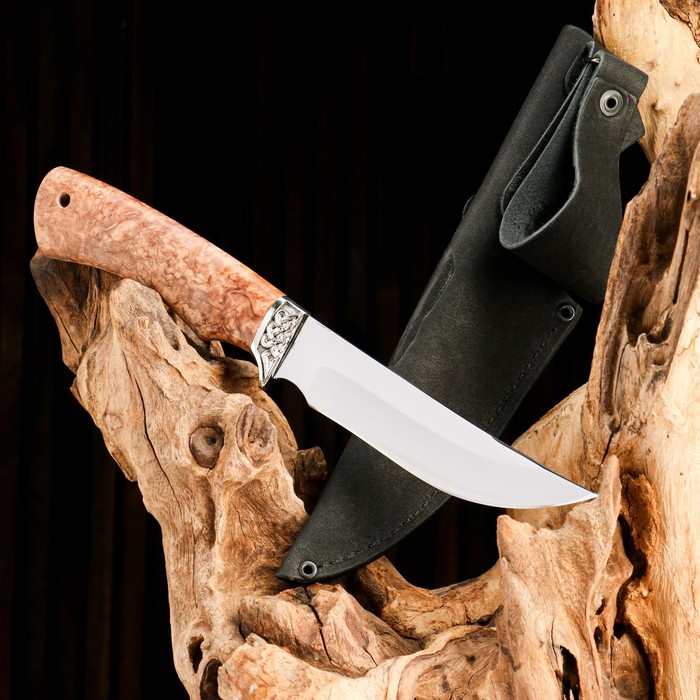 фото Нож охотничий "рысь-1" сталь - 95х18, рукоять - стабилизированная карельская береза ворсма
