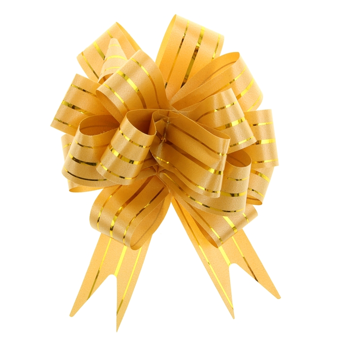 Бант-шар №3 "Золотое сечение", цвет желтый