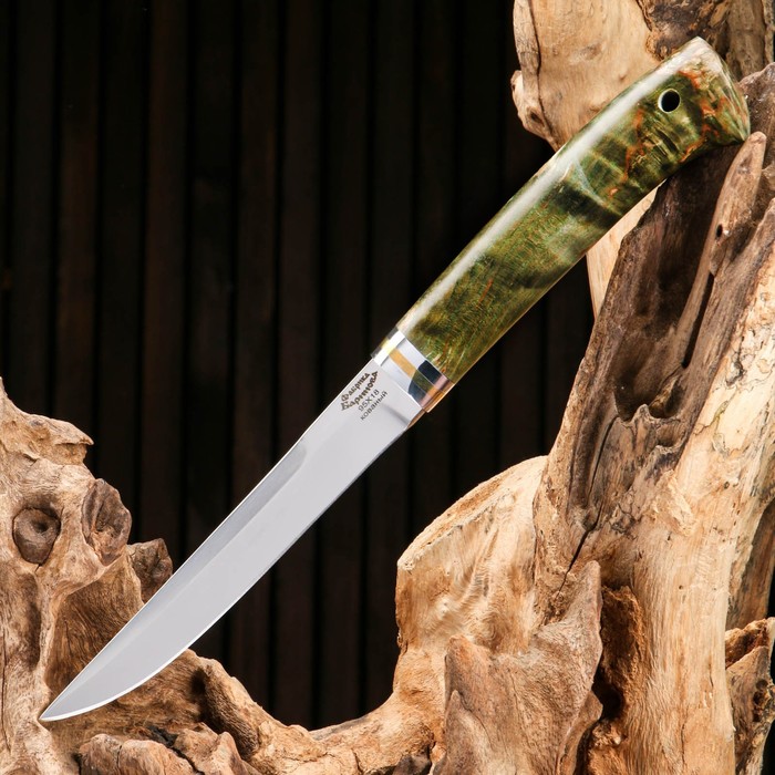 фото Нож охотничий "барракуда" сталь - 95х18, рукоять - стабилизированная корельская береза ворсма