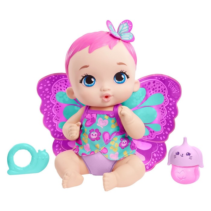 Кукла My Garden Baby «Малышка-фея. Цветочная забота», розовая