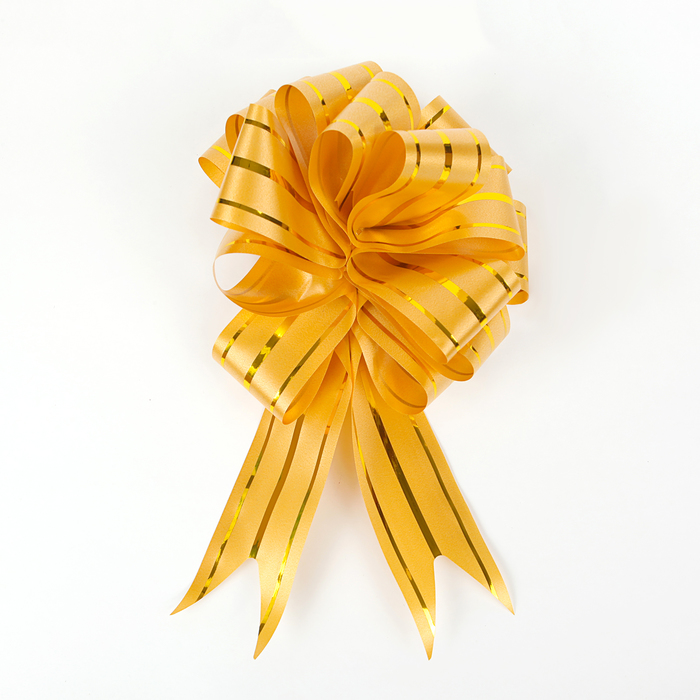 Бант-шар №4,5 "Золотое сечение", цвет желтый