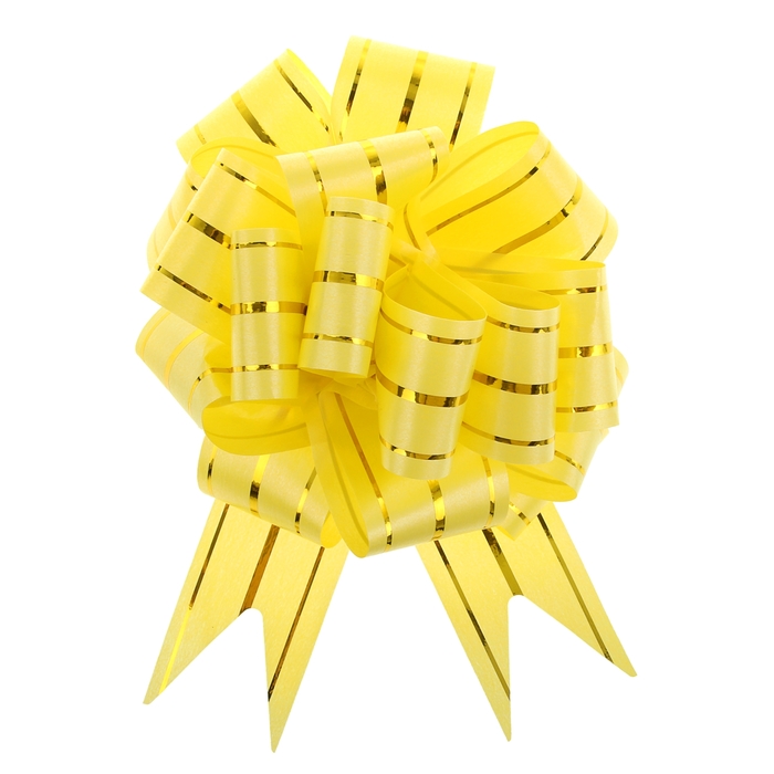 Бант-шар №4,5 "Золотое сечение", цвет жёлтый