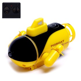 Подводная лодка радиоуправляемая «Батискаф», световые эффекты, цвет жёлтый Ош