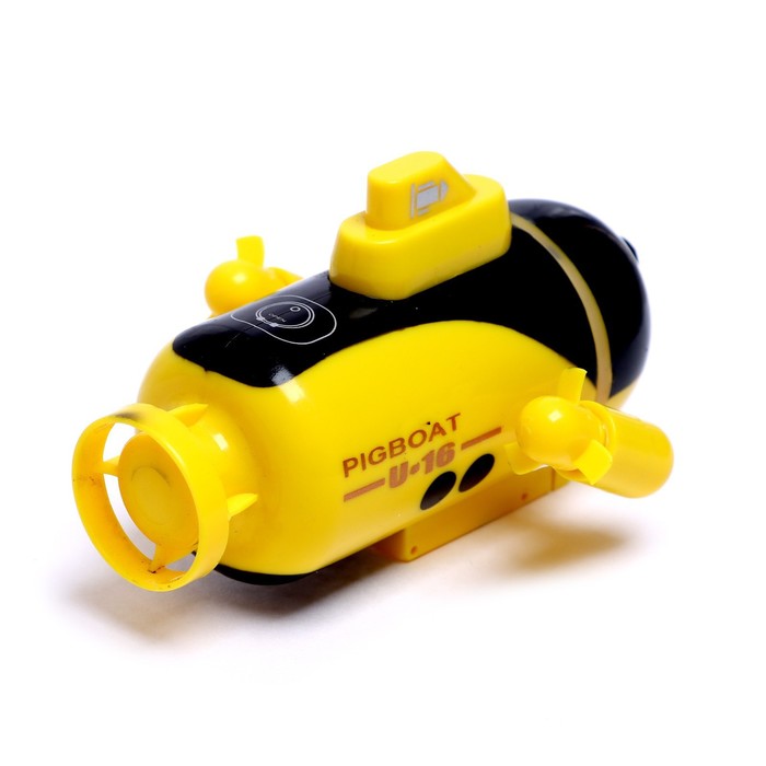 Подводная лодка радиоуправляемая "Батискаф", световые эффекты, цвет желтый