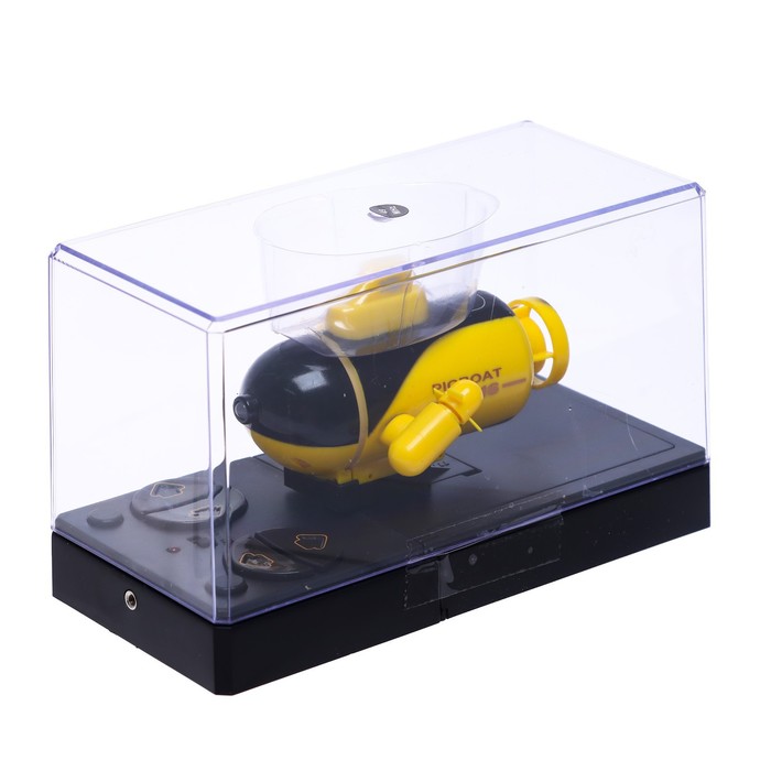 Подводная лодка радиоуправляемая "Батискаф", световые эффекты, цвет желтый