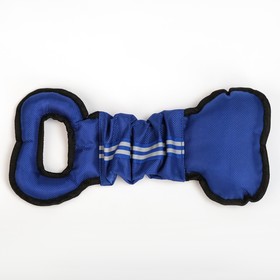 Игрушка мягкая для собак "Фитнес-кость" растягивающаяся, 32 х 16 см, синяя от Сима-ленд