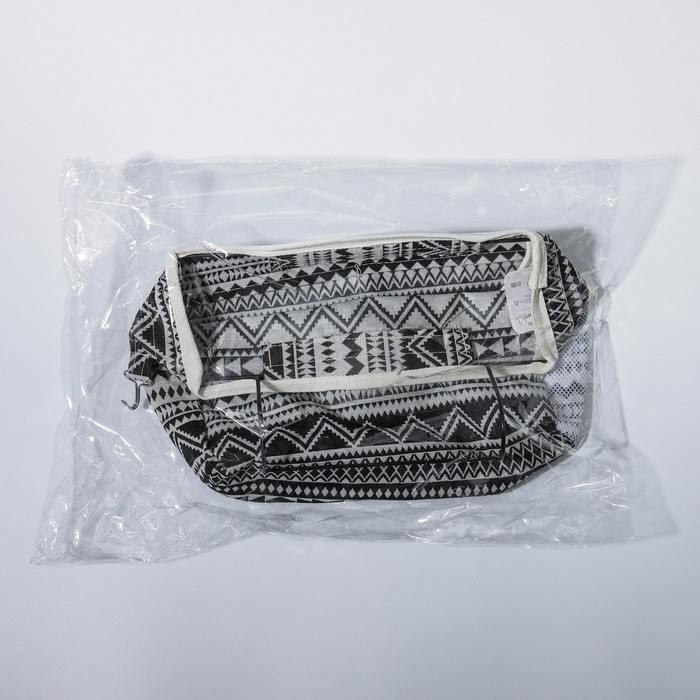 Органайзер с карманами подвесной "Марокко" 3 отделения, 26х16,5х30 см, цвет черно-белый