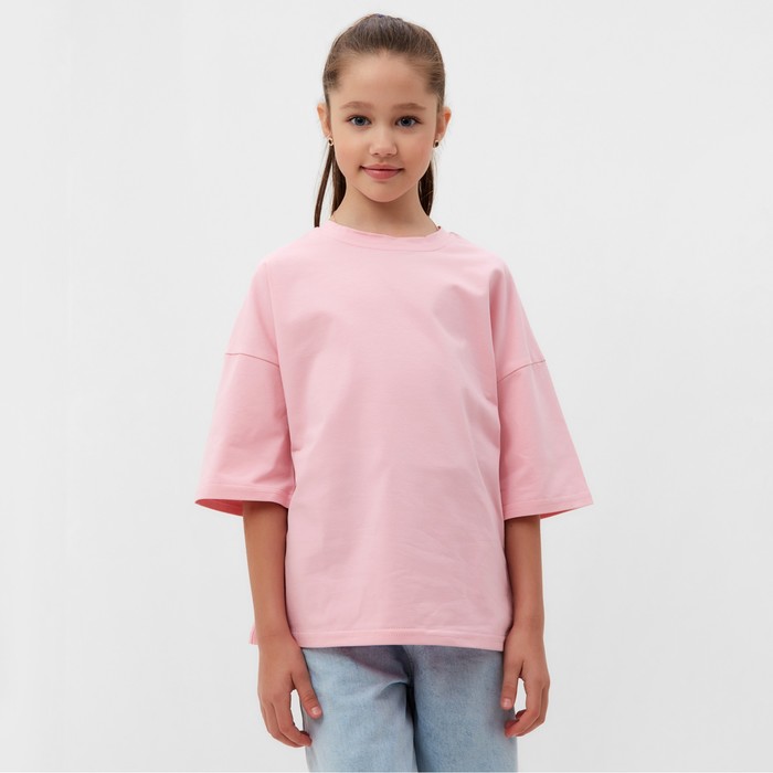 

Футболка детская MINAKU:Basic line kids цвет пыльная роза, рост 110